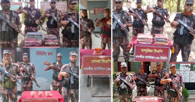 সাতক্ষীরায় বিপুল পরিমান ভারতীয় মালামাল জব্দ