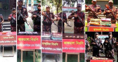 সাতক্ষীরার সীমান্ত থেকে প্রায় ৫ লাখ টাকা মূল্যের ভারতীয় মালামাল জব্দ