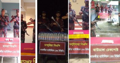 সাতক্ষীরায় ১০০ বোতল মদসহ প্রায় ১০ লক্ষ টাকার ভারতীয় মালামাল জব্দ