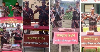 সাতক্ষীরার সীমান্ত থেকে প্রায় সাড়ে ১১ লক্ষ টাকার ভারতীয় মালামাল জব্দ