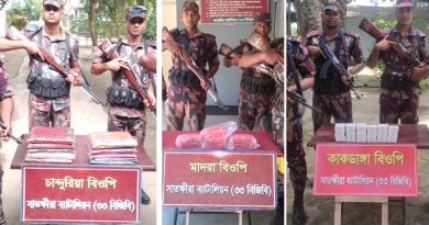 সাতক্ষীরায় ২০০ পিস ট্যাবলেটসহ সাড়ে ৫ লক্ষাধিক টাকার ভারতীয় মালামাল জব্দ