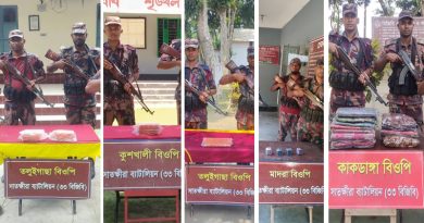 সাতক্ষীরায় ১৭ লক্ষাধিক টাকার ভারতীয় মালামাল জব্দ