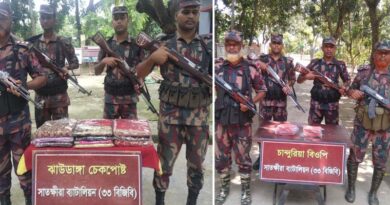 সাতক্ষীরায় সাড়ে নয় লক্ষ টাকার ভারতীয় মালামাল জব্দ