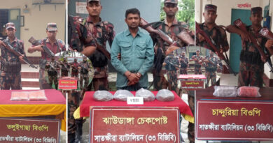 সাতক্ষীরায় ২ কেজি গাঁজা ও ১২ লক্ষাধিক টাকার ভারতীয় মালামালসহ আটক-১
