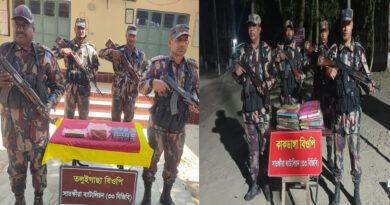 সাতক্ষীরার সীমান্ত থেকে তিন লক্ষাধিক টাকার চোরাচালানী মালামাল জব্দ