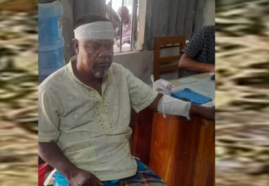 শ্যামনগরে দেশীয় অস্ত্রের আঘাতে রক্তাক্ত জখম -১