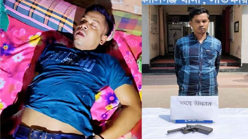 কালিগঞ্জে র‍্যাব-পুলিশের যৌথ অভিযানে জেলার শীর্ষ ডাকাত ইয়ার আলী অস্ত্রসহ গ্রেপ্তার