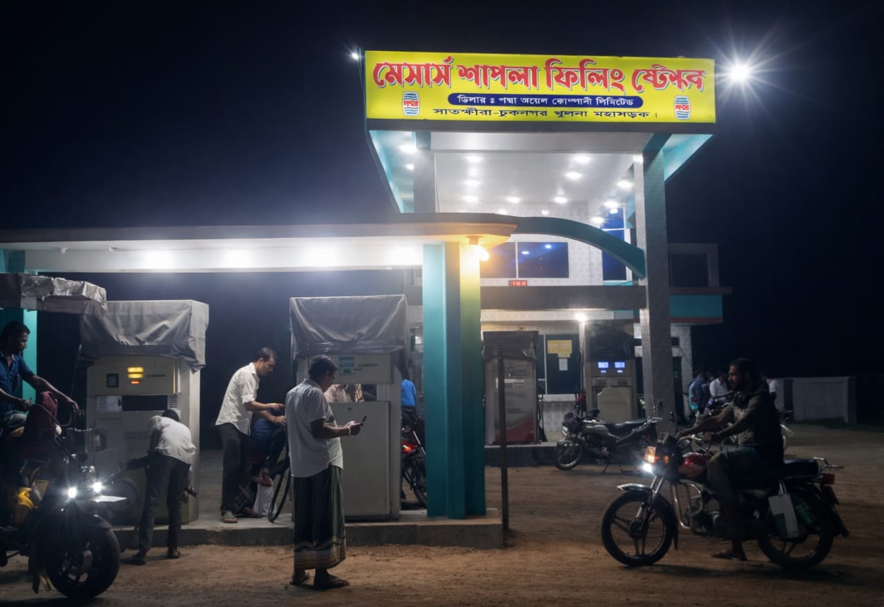 পাটকেলঘাটায় জ্বালানি তেলের তীব্র সংকট, বিপাকে চালক ও সাধারণ মানুষ