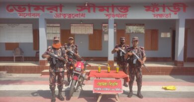 সাতক্ষীরার সীমান্ত থেকে প্রায় ১২ লাখ টাকার ভারতীয় মালামাল জব্দ