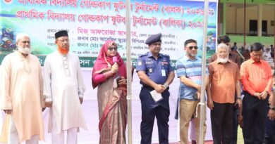সাতক্ষীরায় তিন দিনব্যাপী প্রাথমিক বিদ্যালয় গোল্ডকাপ ফুটবল টুর্নামেন্টের উদ্বোধন
