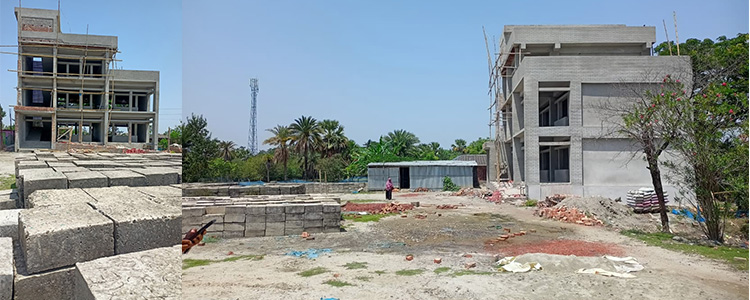 আশাশুনিতে প্রাথমিক বিদ্যালয়ের নির্মাণকাজে ধীরগতিতে শিশুদের শিক্ষা ও খেলাধুলা ব্যাহত