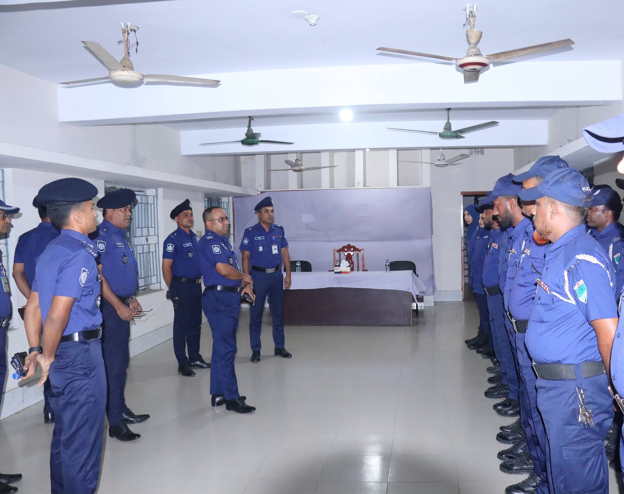 সাতক্ষীরা সদর থানা পরিদর্শন করলেন পুলিশ সুপার