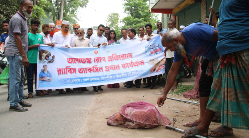সাতক্ষীরায় ডেঙ্গু প্রতিরোধে পরিচ্ছন্নতা অভিযান, র‍্যাবিস ভ্যাকসিন প্রদান কর্মসূচি