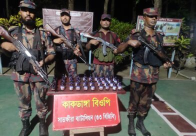 সাতক্ষীরায় বিজিবির অভিযানে সাড়ে ৪ লাখ টাকার মাদক ও চোরাচালানী পণ্য জব্দ