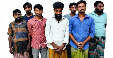 কালিগঞ্জে গাঁজাসহ ৭ জন আটক