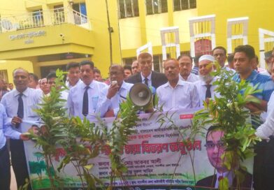 সাতক্ষীরায় জাতীয়তাবাদী আইনজীবী ফোরামের চারা বিতরণ কর্মসূচি