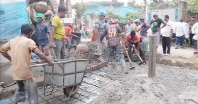 সাতক্ষীরা পৌর ৭ নং ওয়ার্ডের আরসিসি সড়কের কাজ শেষ, স্বস্তি এলাকাবাসীর