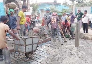 সাতক্ষীরা পৌর ৭ নং ওয়ার্ডের আরসিসি সড়কের কাজ শেষ, স্বস্তি এলাকাবাসীর
