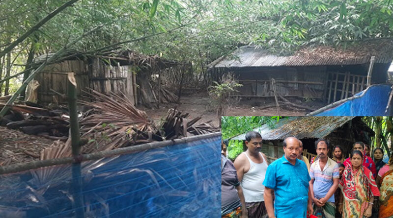 কালিগঞ্জের অস্ত্রের মুখে জিম্মি করে৬ হিন্দু পরিবারের জমি দখল করে নিল সাইফুল চৌকিদার
